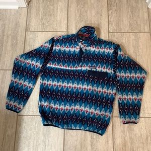 PATAGONIA mens S fleece pullover jacket navy